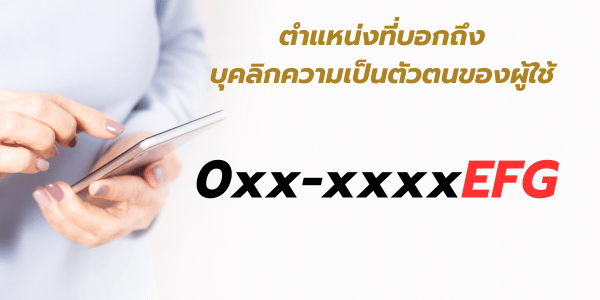 ตำแหน่งตัวเลขในเบอร์มงคลที่แสดงถึงบุคลิกตัวตนของผู้ใช้